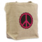 Peace Sign Reusable Cotton Grocery Bag