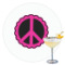 Peace Sign Printed Drink Topper - 3.5"