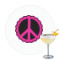 Peace Sign Printed Drink Topper