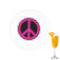 Peace Sign Printed Drink Topper - 2.15"
