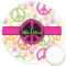Peace Sign Printed Cookie Topper - 3.25" (Personalized)