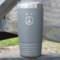 Peace Sign 20 oz Stainless Steel Tumbler - Grey - Single Sided (Personalized)