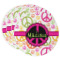 Peace Sign Round Paper Coasters w/ Name or Text