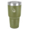 Peace Sign 30 oz Stainless Steel Tumbler - Olive - Single-Sided (Personalized)