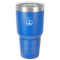 Peace Sign 30 oz Stainless Steel Tumbler - Royal Blue - Single-Sided (Personalized)