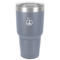 Peace Sign 30 oz Stainless Steel Tumbler - Grey - Single-Sided (Personalized)
