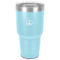 Peace Sign 30 oz Stainless Steel Tumbler - Teal - Single-Sided (Personalized)
