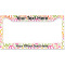 Peace Sign License Plate Frame - Style B (Personalized)