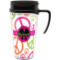 Peace Sign Acrylic Travel Mug with Handle (Personalized)