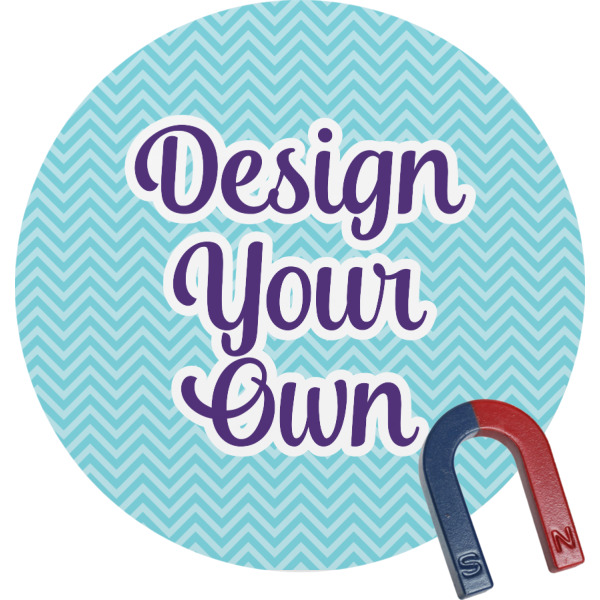 Custom Design Your Own Round Fridge Magnet