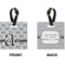 Custom Design - Square Luggage Tag (Front + Back)