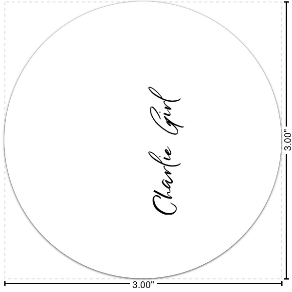 Custom Design Your Own Multipurpose Round Labels - 3"