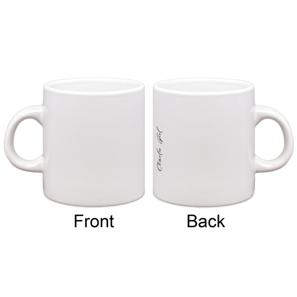 Custom Design - Single Shot Espresso Cup - Single - Front & Back