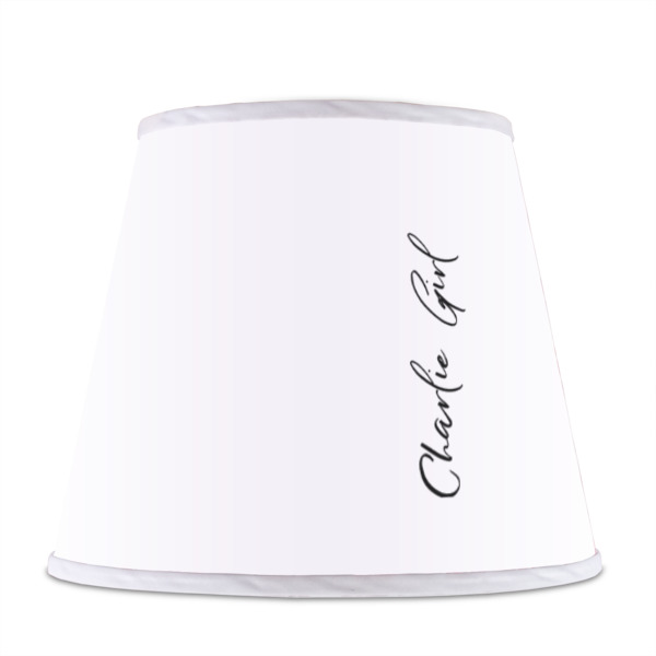 Custom Design - Poly Film Empire Lampshade - Front View