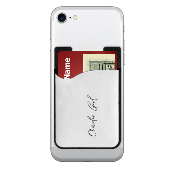 Custom Design Your Own 2-in-1 Cell Phone Credit Card Holder & Screen Cleaner