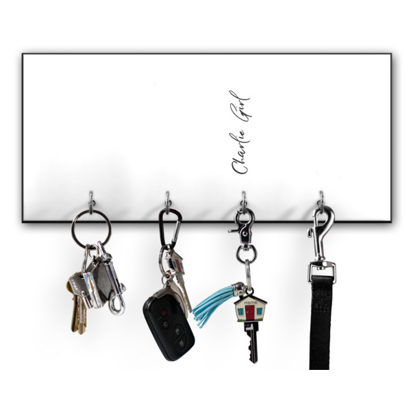 Custom Design Your Own Key Hanger w/ 4 Hooks