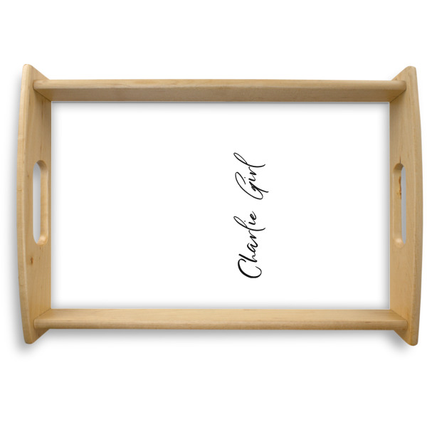 Custom Design Your Own Natural Wooden Tray - Small