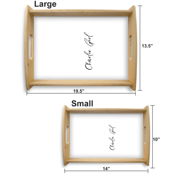Custom Design - Serving Tray Wood Sizes