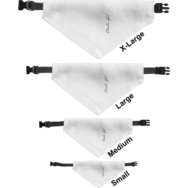 Custom Design - Pet Bandana Sizes