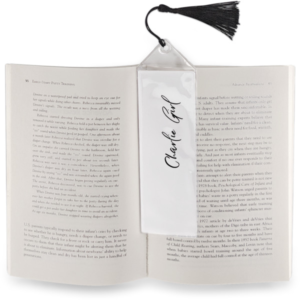 Custom Design - Bookmark w/ Tassel - In Book