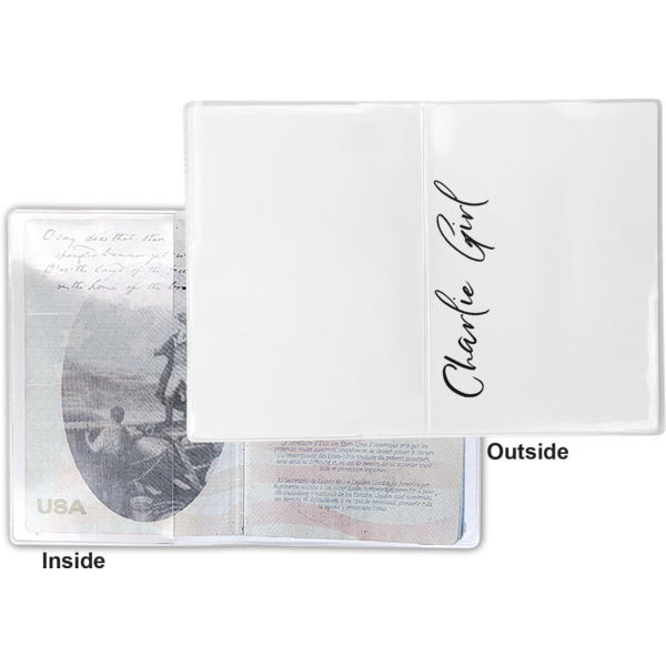Custom Design - Vinyl Passport Holder - Flat Front and Back