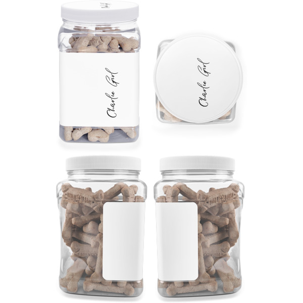 Custom Design - Pet Treat Jar - Multiple Angles