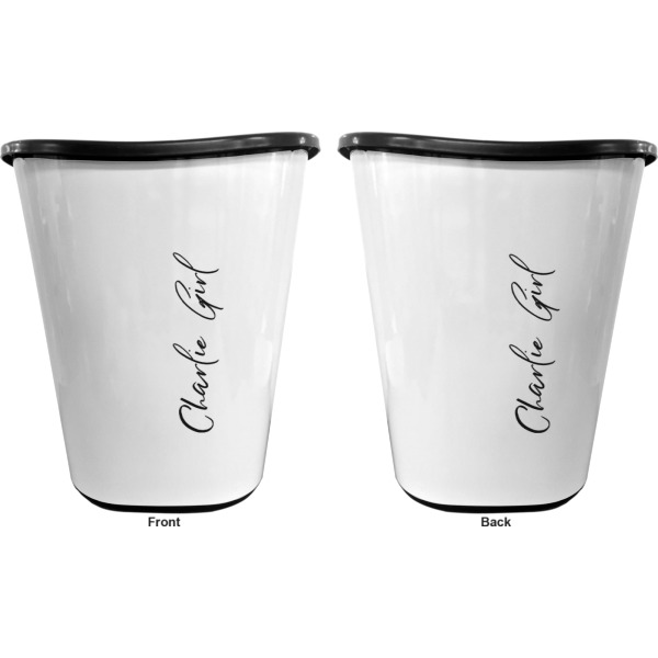 Custom Design - Waste Basket - Black - Double Sided - Approval