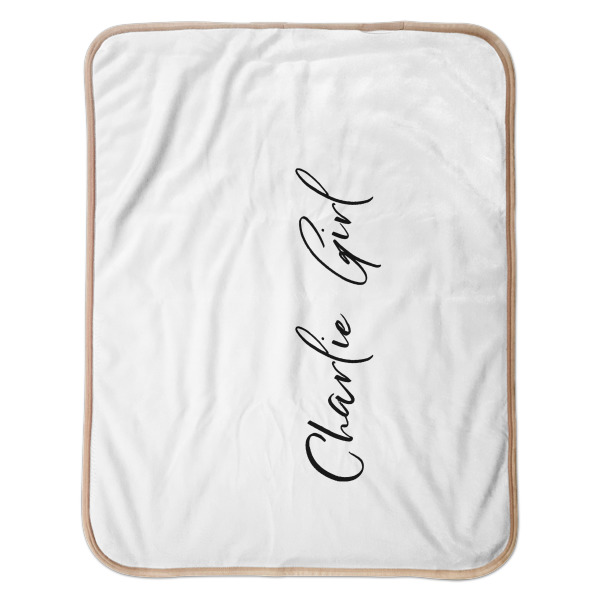 Custom Design - Baby Sherpa Blanket - Flat