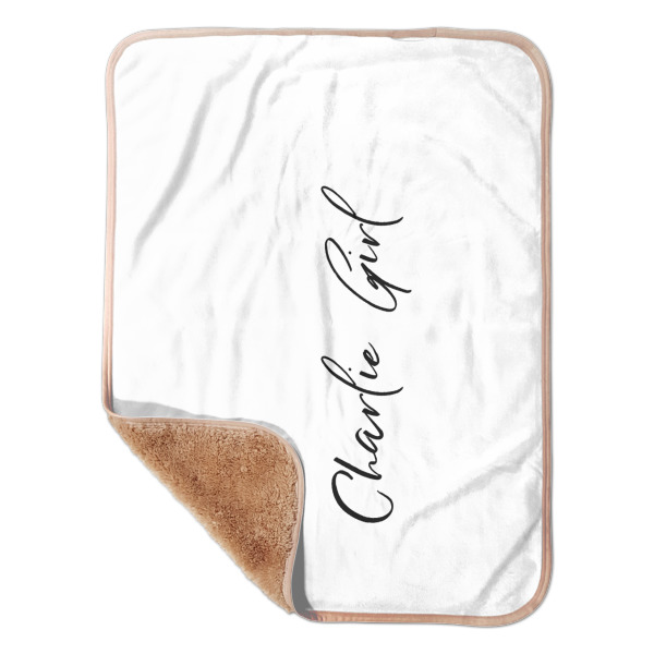 Custom Design Your Own Sherpa Baby Blanket - 30" x 40"