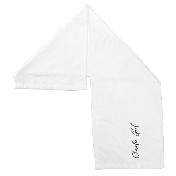 Custom Design - Sports Towel Folded - Both Sides Showing