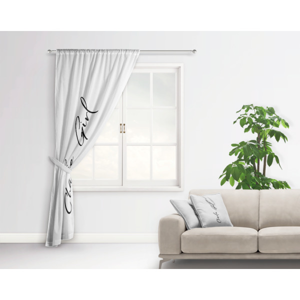Custom Design - Curtain With Window and Rod - in Room Matching Pillow