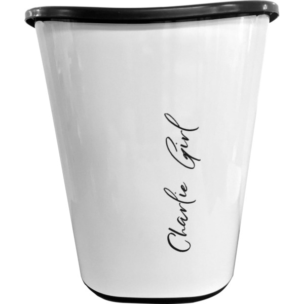 Custom Design - Waste Basket - Black - Front