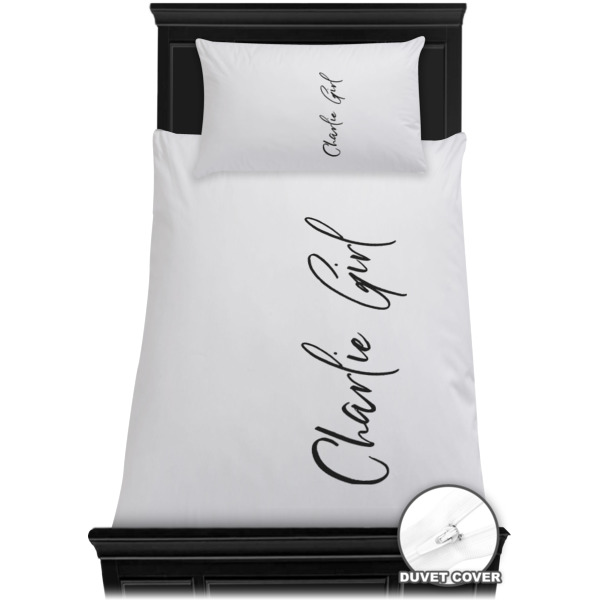 Custom Design - Bedding Set - Twin XL - Duvet - On Bed