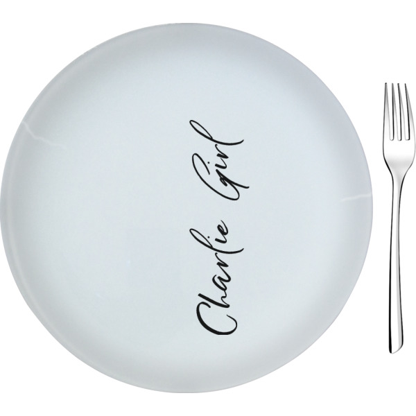 Custom Design Your Own 8" Glass Appetizer / Dessert Plate