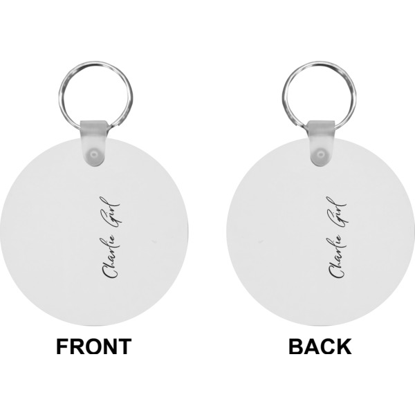 Custom Design - Circle Keychain (Front + Back)