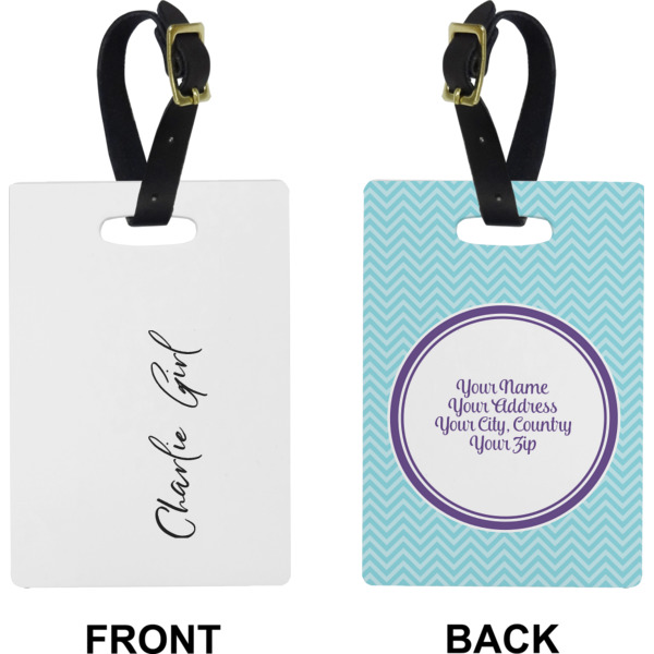 Custom Design - Rectangle Luggage Tag (Front + Back)