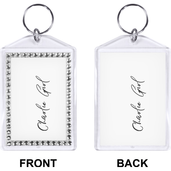 Custom Design - Bling Keychain (Front + Back)