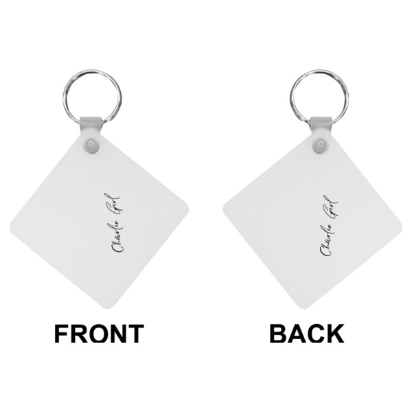 Custom Design - Diamond Keychain (Front + Back)
