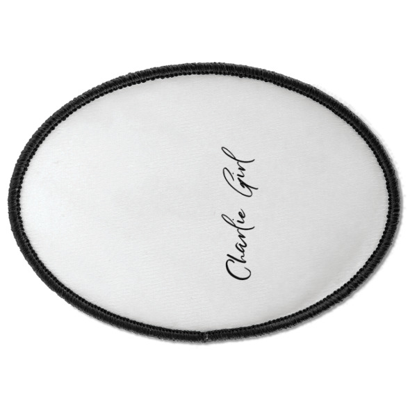 Custom Design - Iron On Patch - Oval - Front