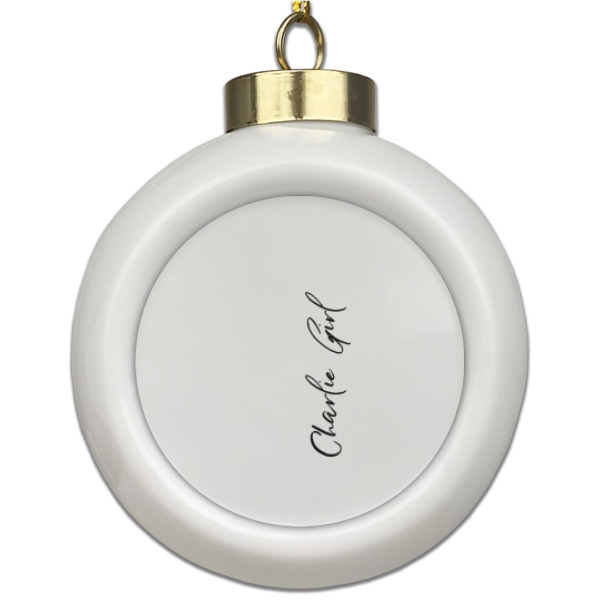 Custom Design Your Own Ceramic Ball Ornament