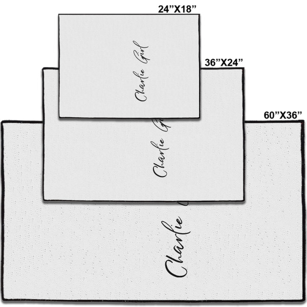 Custom Design - Door Mats - Size Comparison