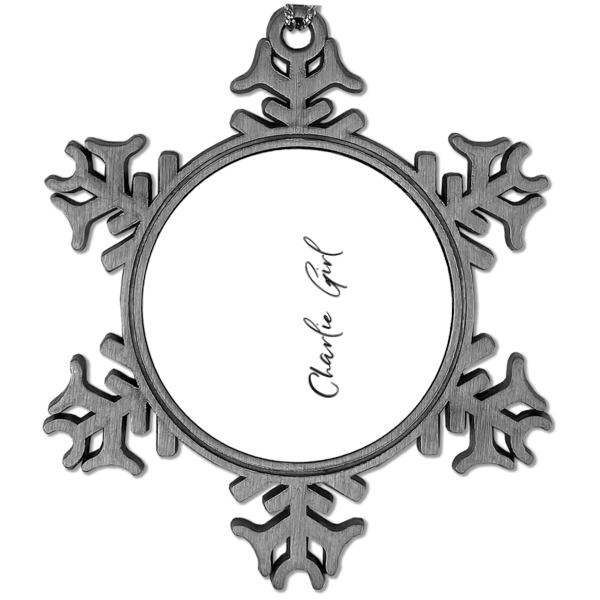 Custom Design Your Own Vintage Snowflake Ornament