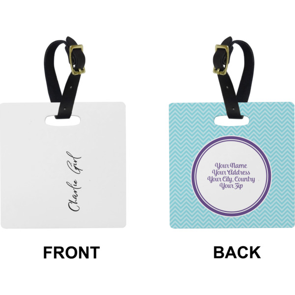 Custom Design - Square Luggage Tag (Front + Back)