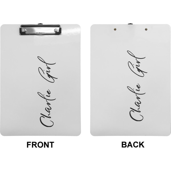 Custom Design - Clipboard (Letter) (Front + Back)