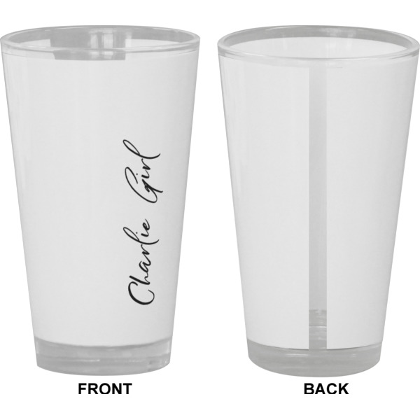 Custom Design - Pint Glass - Full Color - Front & Back Views
