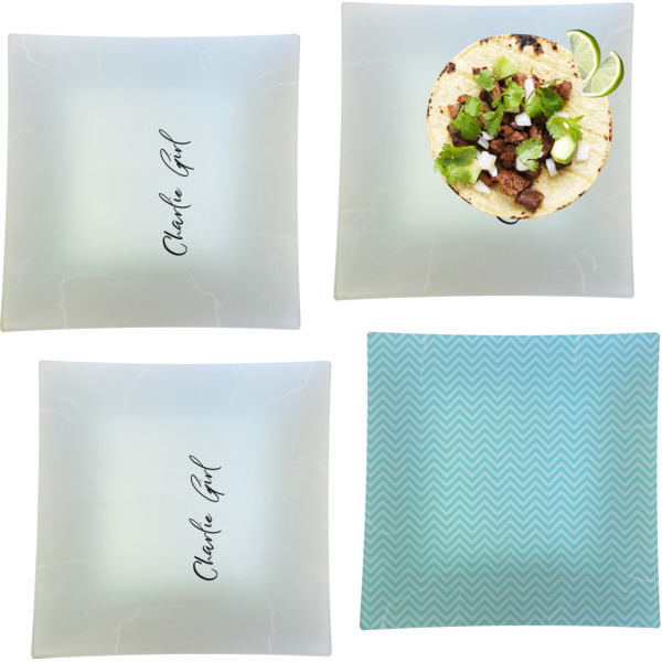 Custom Design - Set of Square Dinner Plates