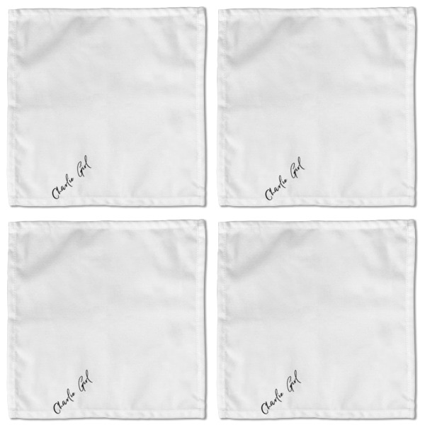 Custom Design - Cloth Napkins - Personalized Lunch (APPROVAL) Set of 4