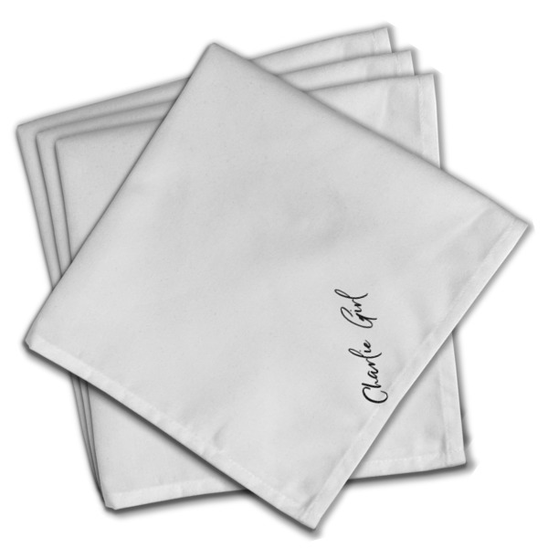 Custom Design - Cloth Napkins - Personalized Dinner (PARENT MAIN Set of 4)