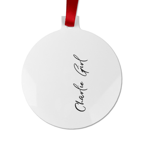 Custom Design - Metal Ball Ornament - Front