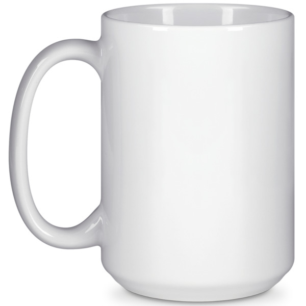 Custom Design Your Own 15 oz Coffee Mug - White
